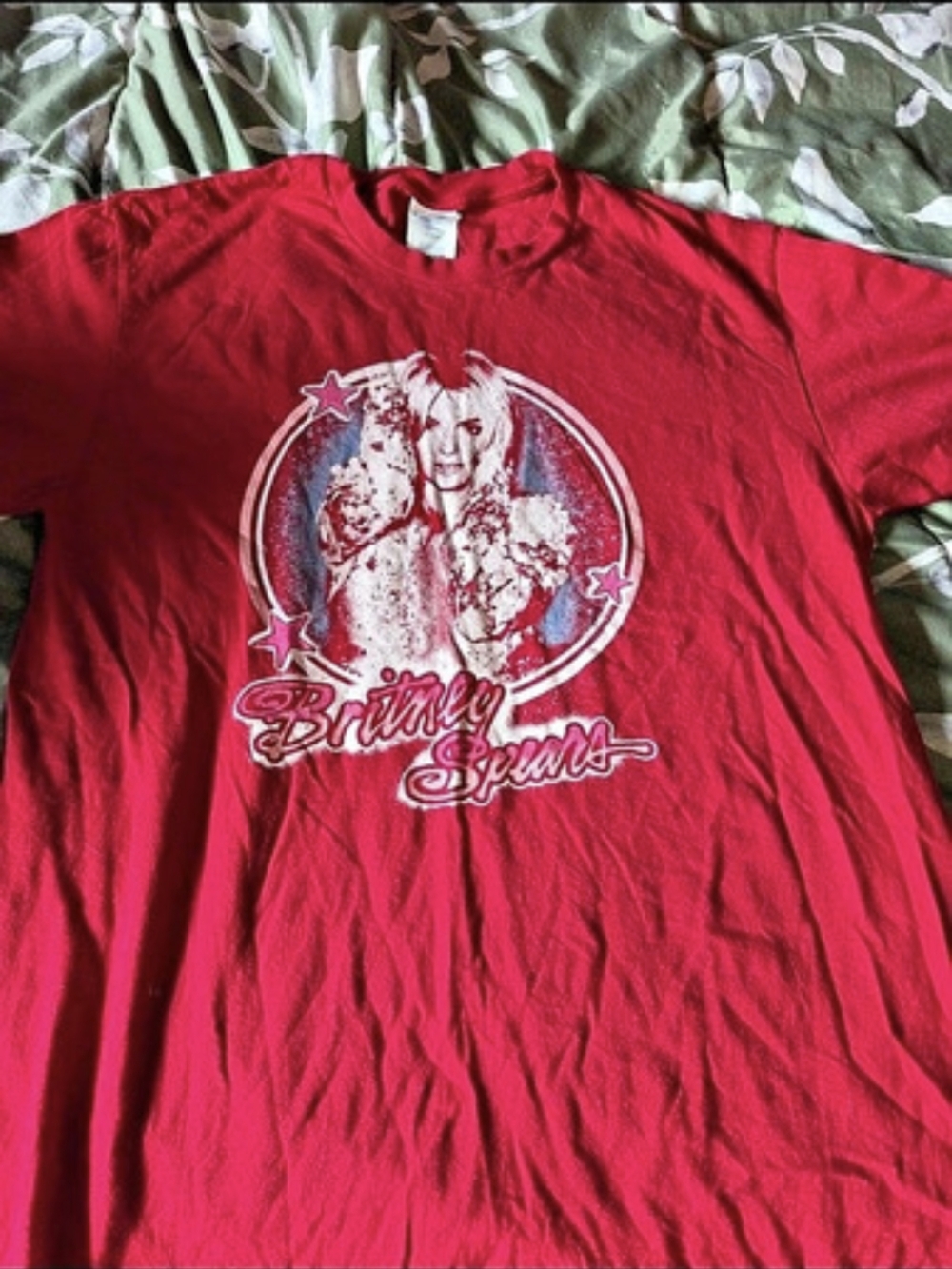 Britney Spears Red Shirt Size M